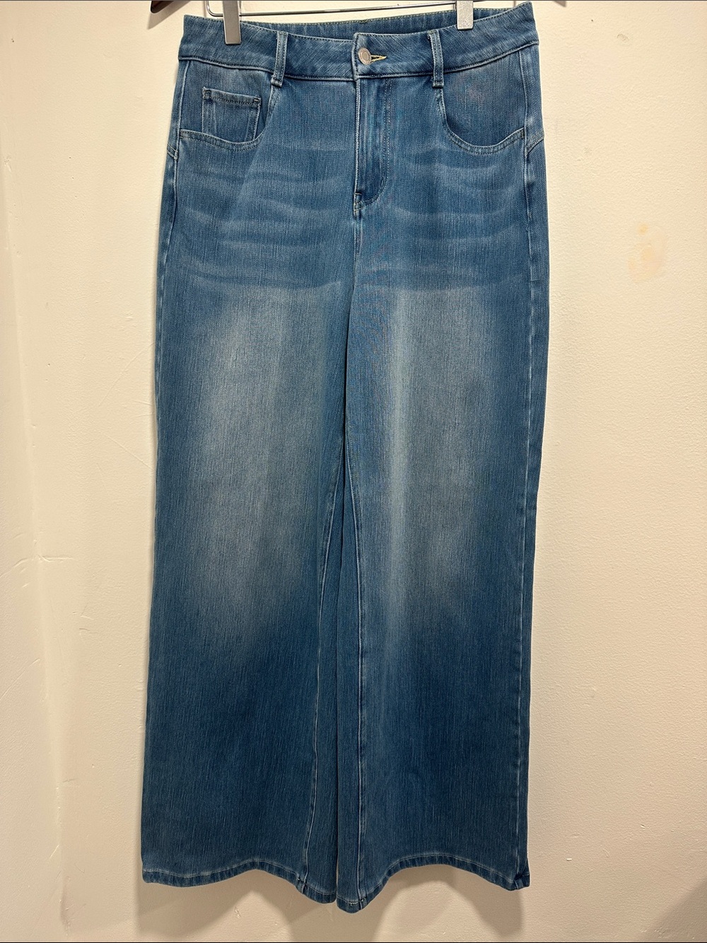 HALARA Midwash Blue Wide-Leg Jeans 600